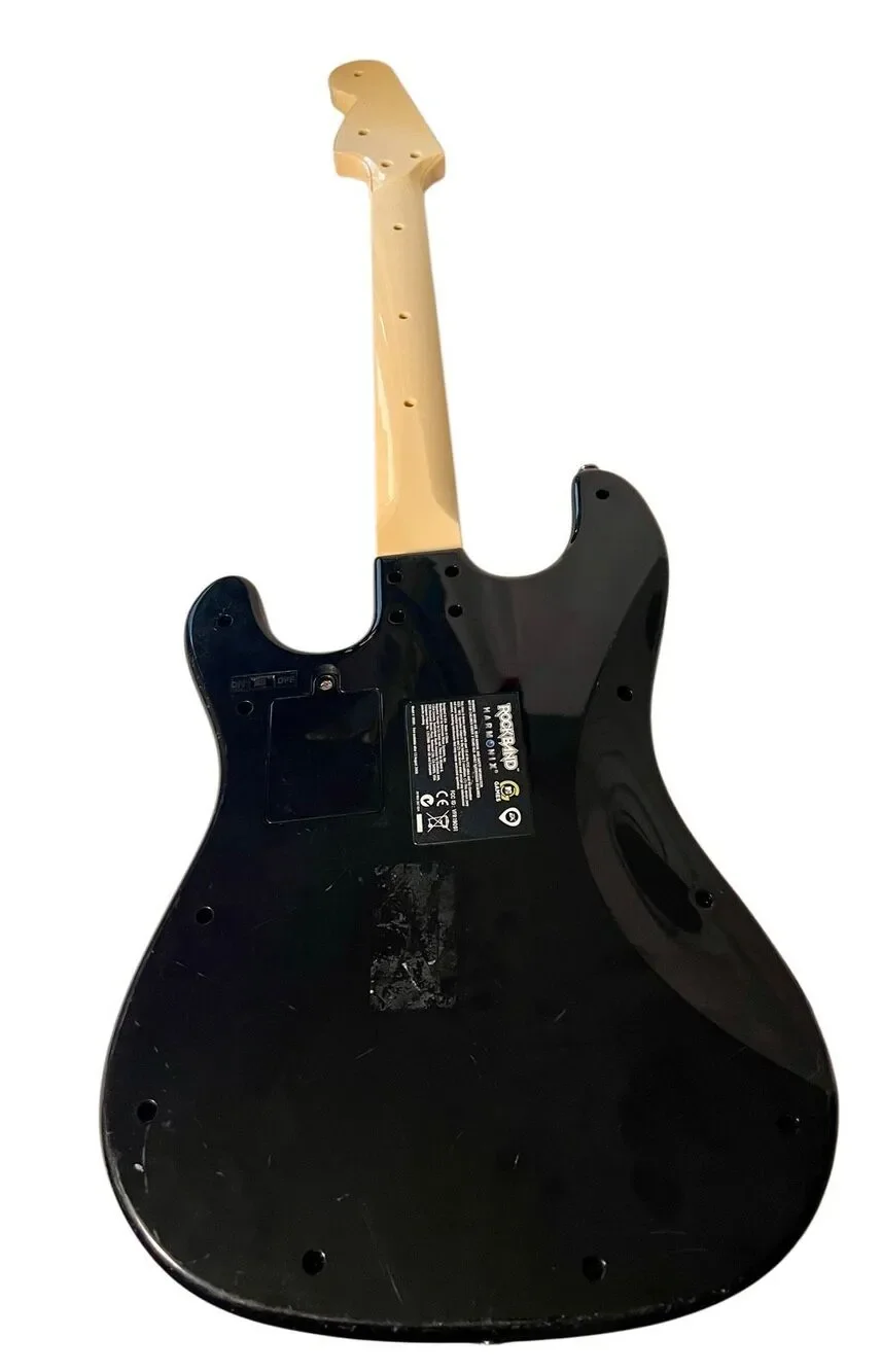 Wii Rock Band Wireless Fender Stratocaster Guitar Controller 19091 Black/White